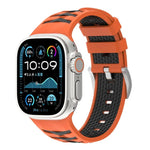 Dây đồng hồ silicone hai màu họa tiết lốp xe, Dành cho Apple Watch 46mm / 49mm / 45mm / 44mm, Dành cho Apple Watch 42mm / 41mm / 40mm / 38mm