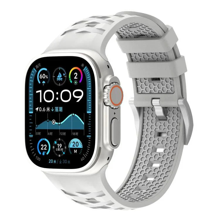 Dây đồng hồ silicone hai màu họa tiết lốp xe, Dành cho Apple Watch 46mm / 49mm / 45mm / 44mm, Dành cho Apple Watch 42mm / 41mm / 40mm / 38mm