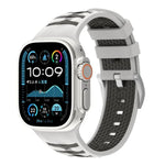 Dây đồng hồ silicone hai màu họa tiết lốp xe, Dành cho Apple Watch 46mm / 49mm / 45mm / 44mm, Dành cho Apple Watch 42mm / 41mm / 40mm / 38mm