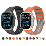 Dây đồng hồ silicone hai màu họa tiết lốp xe, Dành cho Apple Watch 46mm / 49mm / 45mm / 44mm, Dành cho Apple Watch 42mm / 41mm / 40mm / 38mm