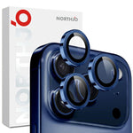 Miếng dán kính cường lực bảo vệ ống kính camera NORTHJO CD vòng kim loại, dành cho iPhone 17 Pro / 17 Pro Max