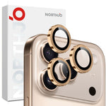 Miếng dán kính cường lực bảo vệ ống kính camera NORTHJO CD vòng kim loại, dành cho iPhone 17 Pro / 17 Pro Max