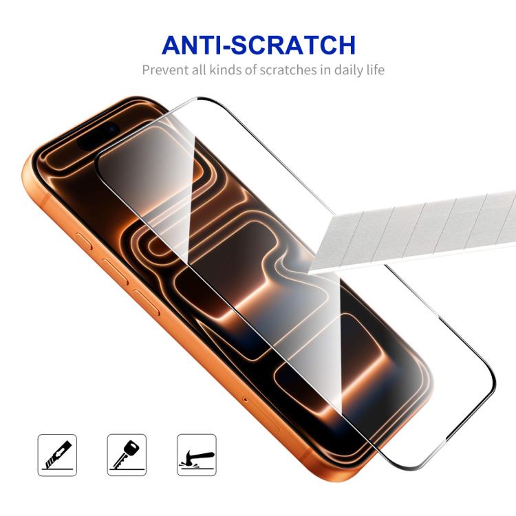 5 miếng keo dày ENKAY không viền trắng, kính cường lực nhôm-silicon cao cấp, dành cho iPhone 17 Pro Max, iPhone 17 Pro, iPhone 17, iPhone Air