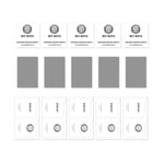 5 miếng keo dày ENKAY không viền trắng, kính cường lực nhôm-silicon cao cấp, dành cho iPhone 17 Pro Max, iPhone 17 Pro, iPhone 17, iPhone Air