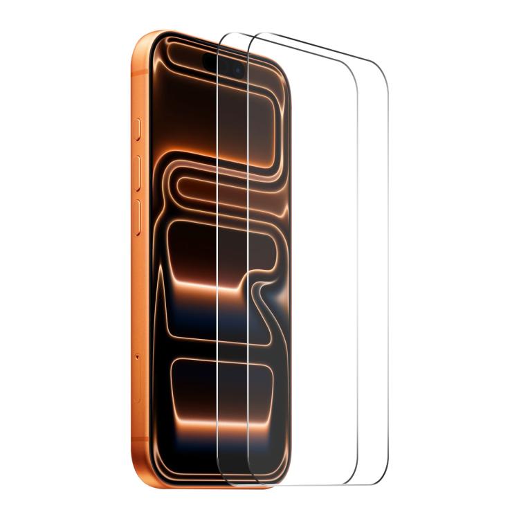 2 miếng keo dày ENKAY không viền trắng, kính cường lực nhôm-silicon 9H viền cong lớn, dành cho iPhone 17 Pro Max, iPhone 17 Pro, iPhone 17, iPhone Air