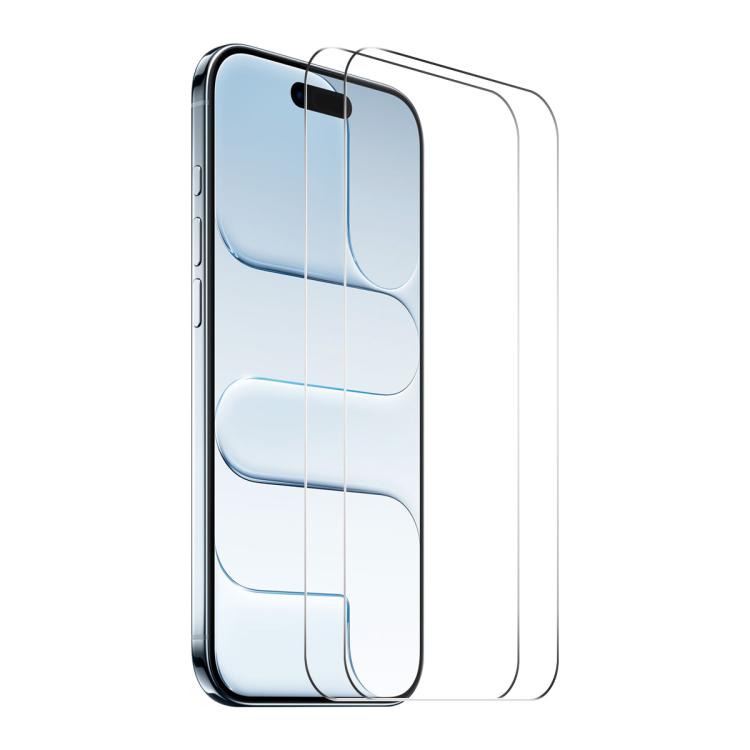2 miếng keo dày ENKAY không viền trắng, kính cường lực nhôm-silicon 9H viền cong lớn, dành cho iPhone 17 Pro Max, iPhone 17 Pro, iPhone 17, iPhone Air