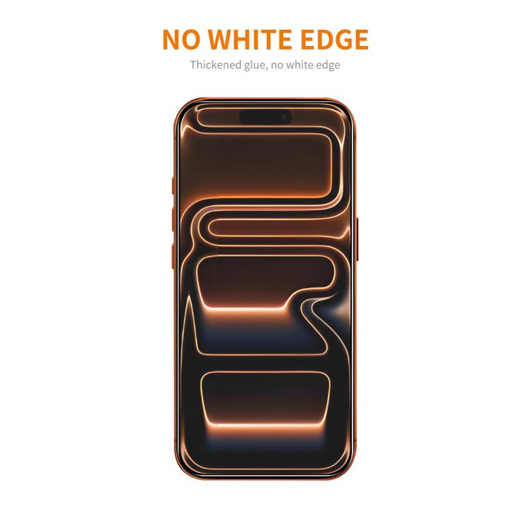 2 miếng keo dày ENKAY không viền trắng, kính cường lực nhôm-silicon 9H viền cong lớn, dành cho iPhone 17 Pro Max, iPhone 17 Pro, iPhone 17, iPhone Air