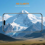 2 miếng keo dày ENKAY không viền trắng, kính cường lực nhôm-silicon 9H viền cong lớn, dành cho iPhone 17 Pro Max, iPhone 17 Pro, iPhone 17, iPhone Air
