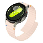 Dây Đeo Đồng Hồ Silicone Khóa Nam Châm Khâu Hạt Sóng, Dành Cho Samsung Galaxy Watch 7 / 6 / 5 / 4