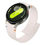 Dây Đeo Đồng Hồ Silicone Khóa Nam Châm Khâu Hạt Sóng, Dành Cho Samsung Galaxy Watch 7 / 6 / 5 / 4