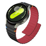 Dây Đeo Đồng Hồ Silicone Khóa Nam Châm Khâu Hạt Sóng, Dành Cho Samsung Galaxy Watch 7 / 6 / 5 / 4