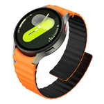 Dây Đeo Đồng Hồ Silicone Khóa Nam Châm Khâu Hạt Sóng, Dành Cho Samsung Galaxy Watch 7 / 6 / 5 / 4