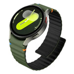 Dây Đeo Đồng Hồ Silicone Khóa Nam Châm Khâu Hạt Sóng, Dành Cho Samsung Galaxy Watch 7 / 6 / 5 / 4
