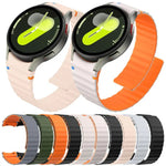 Dây Đeo Đồng Hồ Silicone Khóa Nam Châm Khâu Hạt Sóng, Dành Cho Samsung Galaxy Watch 7 / 6 / 5 / 4