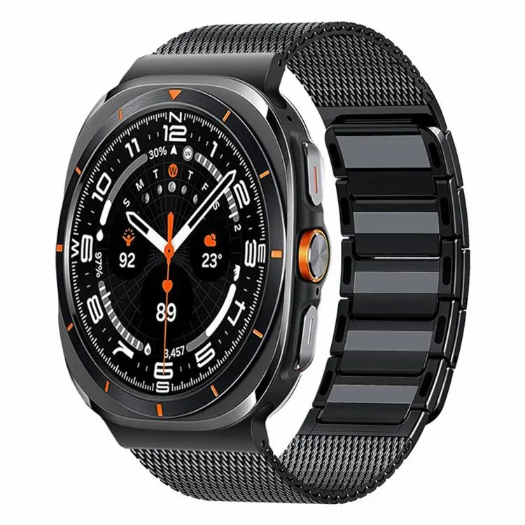 Dây Đồng Hồ Thép Không Gỉ Dệt Hình Chữ I Nam Châm, Dành Cho Samsung Galaxy Watch Ultra 47mm / Ultra 2025