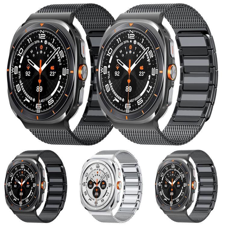 Dây Đồng Hồ Thép Không Gỉ Dệt Hình Chữ I Nam Châm, Dành Cho Samsung Galaxy Watch Ultra 47mm / Ultra 2025
