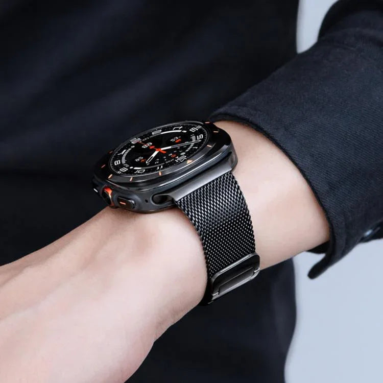 Dây Đồng Hồ Thép Không Gỉ Dệt Hình Chữ I Nam Châm, Dành Cho Samsung Galaxy Watch Ultra 47mm / Ultra 2025