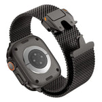 Dây đồng hồ thép không gỉ Milan lưới thô khóa kim loại, Dành cho Apple Watch 46mm / 49mm / 45mm / 44mm
