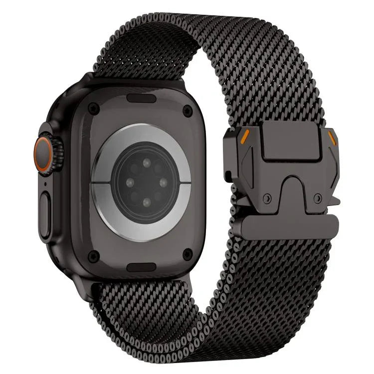 Dây đồng hồ thép không gỉ Milan lưới thô khóa kim loại, Dành cho Apple Watch 46mm / 49mm / 45mm / 44mm