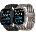 Dây đồng hồ thép không gỉ Milan lưới thô khóa kim loại, Dành cho Apple Watch 46mm / 49mm / 45mm / 44mm