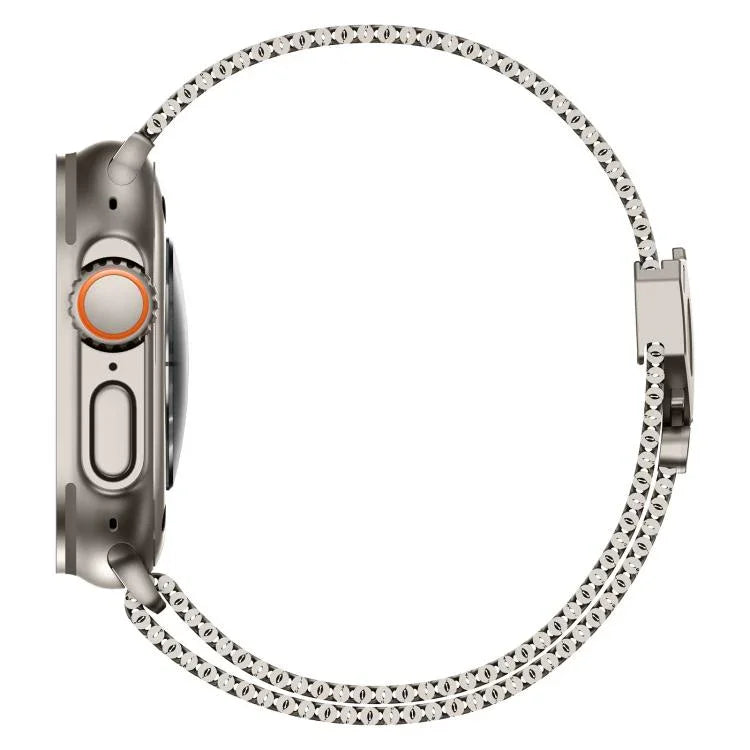 Dây đồng hồ thép không gỉ Milan lưới thô khóa kim loại, Dành cho Apple Watch 46mm / 49mm / 45mm / 44mm