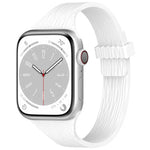 Dây đồng hồ silicone khóa nam châm eo nhỏ vân gỗ nước, Dành cho Apple Watch 46mm / 49mm / 45mm / 44mm, Dành cho Apple Watch 42mm / 41mm / 40mm / 38mm