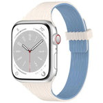 Dây đồng hồ silicone khóa nam châm eo nhỏ vân gỗ nước, Dành cho Apple Watch 46mm / 49mm / 45mm / 44mm, Dành cho Apple Watch 42mm / 41mm / 40mm / 38mm