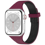 Dây đồng hồ silicone khóa nam châm eo nhỏ vân gỗ nước, Dành cho Apple Watch 46mm / 49mm / 45mm / 44mm, Dành cho Apple Watch 42mm / 41mm / 40mm / 38mm