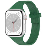 Dây đồng hồ silicone khóa nam châm eo nhỏ vân gỗ nước, Dành cho Apple Watch 46mm / 49mm / 45mm / 44mm, Dành cho Apple Watch 42mm / 41mm / 40mm / 38mm
