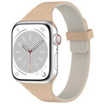 Dây đồng hồ silicone khóa nam châm eo nhỏ vân gỗ nước, Dành cho Apple Watch 46mm / 49mm / 45mm / 44mm, Dành cho Apple Watch 42mm / 41mm / 40mm / 38mm