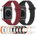 Dây đồng hồ silicone khóa nam châm eo nhỏ vân gỗ nước, Dành cho Apple Watch 46mm / 49mm / 45mm / 44mm, Dành cho Apple Watch 42mm / 41mm / 40mm / 38mm