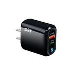 GaN 45W PD3.0 + QC3.0 Fully Compatible Protocol Charger for Laptops / Tablets，US Plug, US Plug