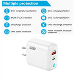 GaN 45W PD3.0 + QC3.0 Fully Compatible Protocol Charger for Laptops / Tablets，US Plug, US Plug