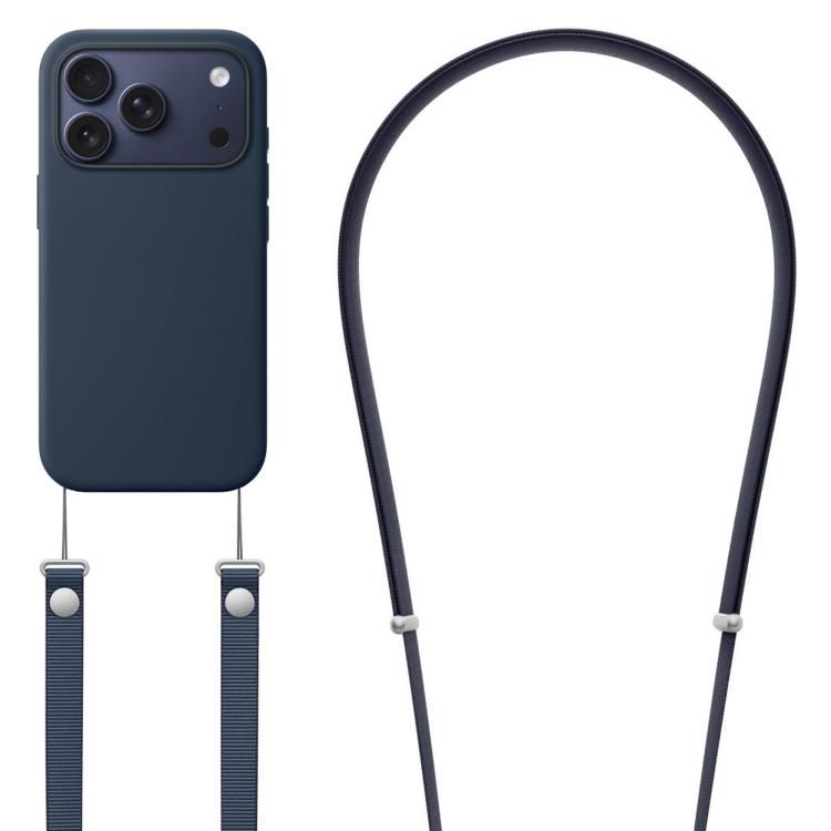 Ốp lưng silicone lỏng giả nylon đeo chéo có nam châm và hoạt hình pop-up, dành cho iPhone 17 Pro Max, iPhone 17 Pro, iPhone 17