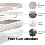 Ốp lưng silicone lỏng giả nylon đeo chéo có nam châm và hoạt hình pop-up, dành cho iPhone 17 Pro Max, iPhone 17 Pro, iPhone 17