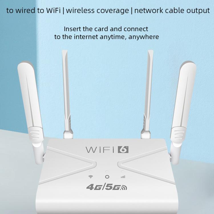 CPE907-E Eurasian Edition 150Mbps Download Speed 4 Antennas SIM Card Router 4G LTE WiFi Router, US Plug, EU Plug