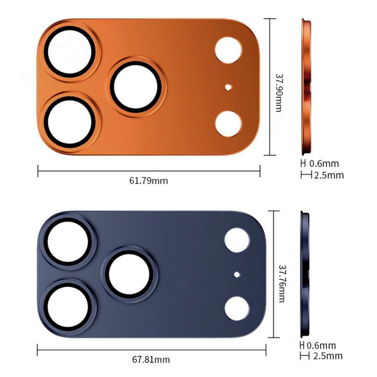 Miếng dán bảo vệ vòng kim loại toàn diện Kalebol Armor, dành cho iPhone 17 Pro Max, iPhone 17 Pro