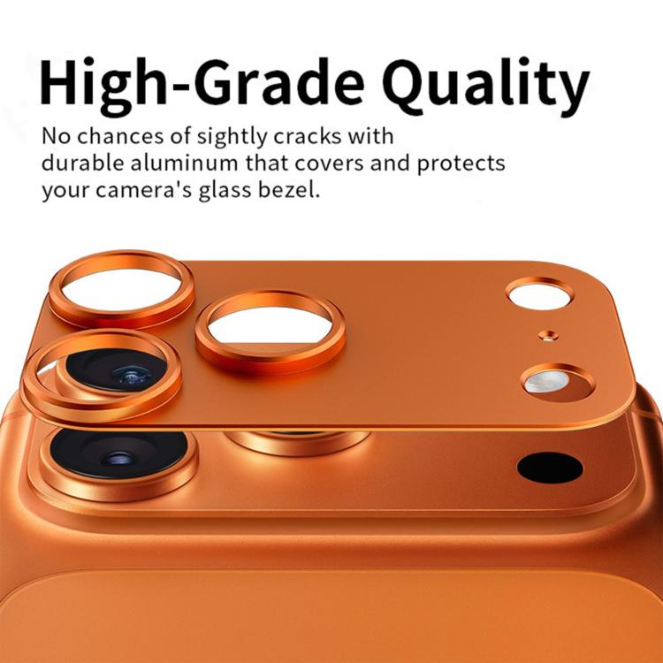 Vòng bảo vệ ống kính rỗng lồi kim loại Kalebol, dành cho iPhone 17 Pro Max, iPhone 17 Pro