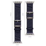 Dây đồng hồ nylon Twill kiểu H, Dành cho Apple Watch 46mm / 49mm / 45mm / 44mm, Dành cho Apple Watch 42mm / 41mm / 40mm / 38mm