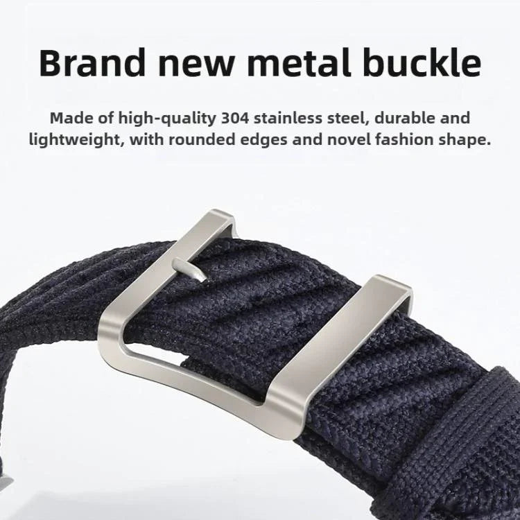 Dây đồng hồ nylon Twill kiểu H, Dành cho Apple Watch 46mm / 49mm / 45mm / 44mm, Dành cho Apple Watch 42mm / 41mm / 40mm / 38mm