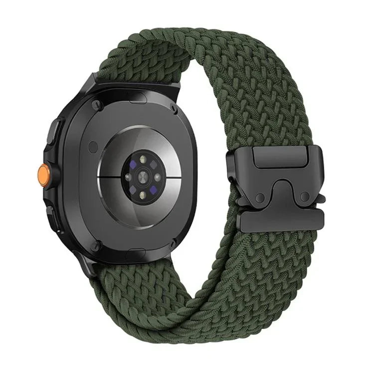 Parachute Buckle Elastic Nylon Braided Watch Band, For Samsung Galaxy Watch8 / Watch8 Classic