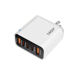 TE-PD43 Sạc đa cổng Type-C x 3, USB-A x 2 cho điện thoại / máy tính bảng, phích cắm US, phích cắm US