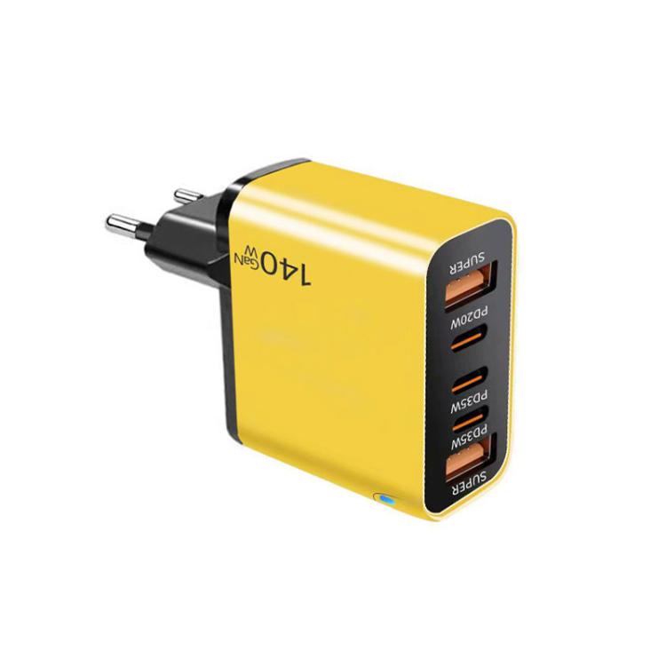 TE-PD43 Sạc đa cổng Type-C x 3, USB-A x 2 cho điện thoại / máy tính bảng, phích cắm EU, phích cắm EU