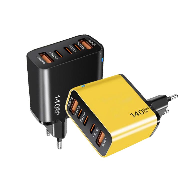TE-PD43 Sạc đa cổng Type-C x 3, USB-A x 2 cho điện thoại / máy tính bảng, phích cắm EU, phích cắm EU