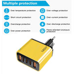 TE-PD43 Sạc đa cổng Type-C x 3, USB-A x 2 cho điện thoại / máy tính bảng, phích cắm EU, phích cắm EU