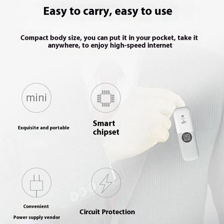 U6-E8 Eurasian Version SIM Card USB WiFi Dongle Travel Portable WiFi Hotspot 4G LTE UFI Modem