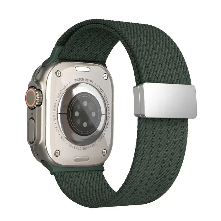 Dây đồng hồ nylon đàn hồi bốn sợi khóa nam châm một màu, Dành cho Apple Watch 46mm / 49mm / 45mm / 44mm, Dành cho Apple Watch 42mm / 41mm / 40mm / 38mm