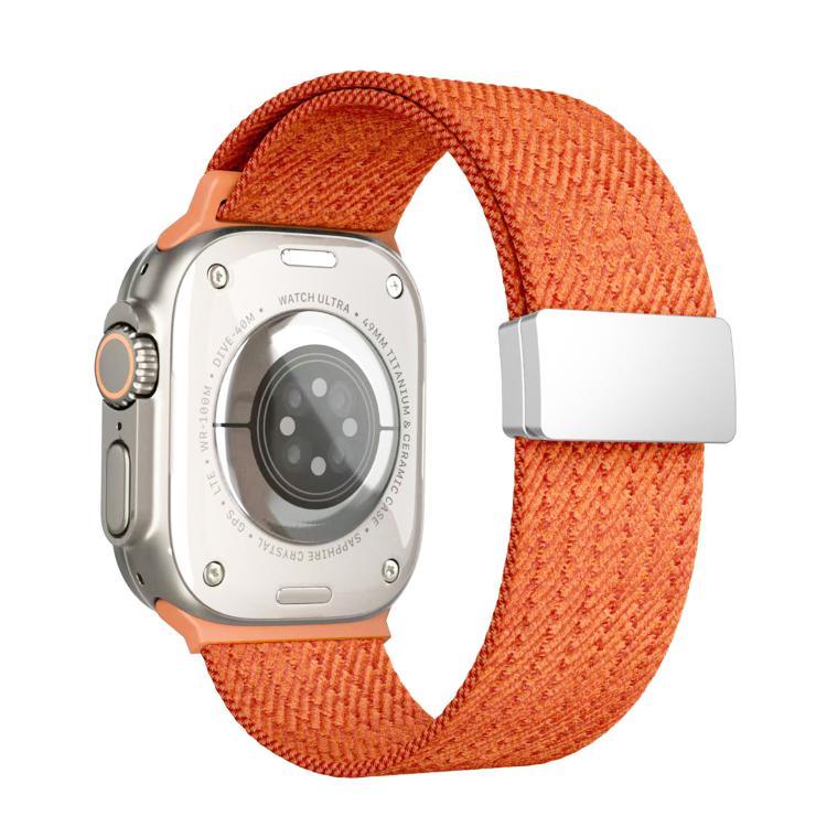 Dây đồng hồ nylon đàn hồi bốn sợi khóa nam châm một màu, Dành cho Apple Watch 46mm / 49mm / 45mm / 44mm, Dành cho Apple Watch 42mm / 41mm / 40mm / 38mm