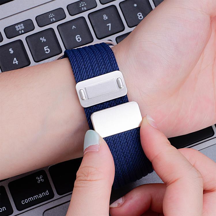 Dây đồng hồ nylon đàn hồi bốn sợi khóa nam châm một màu, Dành cho Apple Watch 46mm / 49mm / 45mm / 44mm, Dành cho Apple Watch 42mm / 41mm / 40mm / 38mm