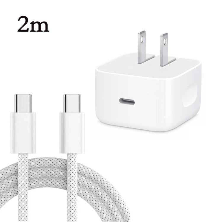 Bộ sạc gập A3365 PD40W USB-C / Type-C với cáp dữ liệu Type-C to Type-C, phích cắm US, phích cắm US + cáp Type-C 1m, phích cắm US + cáp Type-C 2m